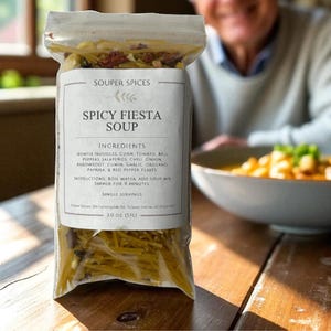 Spicy Fiesta Fideo Pasta Soup Mix, Single Serving Quick Easy Meal, Hot Bold Fiery Flavor for Spice Lovers, 9-Minute Weeknight Dinner