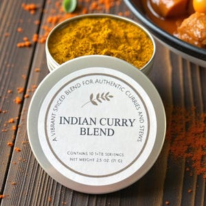 Gourmet Indian Curry Seasoning – Aromatic Blend for Tikka Masala & Rice – Unique Vegan Foodie Gift