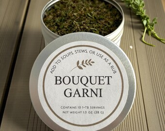 Bouquet Garnis / Miscela di erbe aromatiche per zuppe, stufati, salse / Maggiorana, prezzemolo, sedano e altro ancora per cucinare