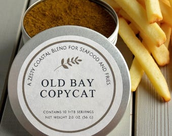 Old Bay Copycat Seafood Seasoning Gourmet Spice Blend for Shrimp, Fries, & Crab Boils – Summer Beach House Gift