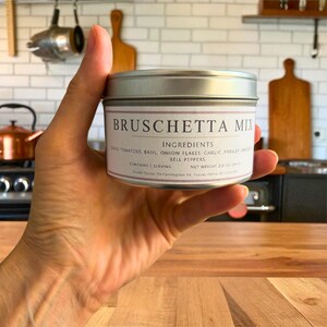 Gourmet Bruschetta Mix, Authentic Italian Seasoning Blend, All Natural Herb Mix for Bread Dipping Oil, Italian Foodie Gift for Vegan Cooks image 5