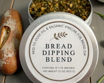 Italian Bread Dipping Oil Blend, Gourmet Garlic Herb Seasoning Mix, Vegan Easy Appetizer, Gift for Foodie