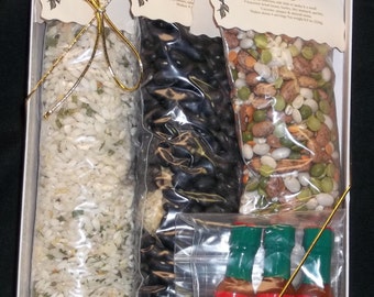 Wholesome Soup Mix, Gift Set, Soup Mix, Soup Seasonings, Herbs, Seasonings, Dried Beans, Vegetarian, Valentines, Salt Free