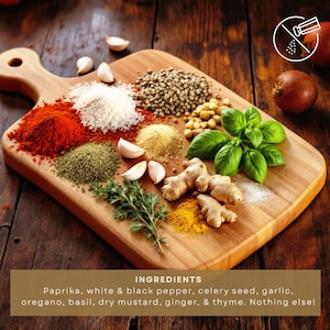 Kentucky Fried Chicken Seasoning Copycat - KFC Inspired Spice Blend, Low Sodium, Heart Healthy, Great Christmas Stocking Stuffer for Him image 6