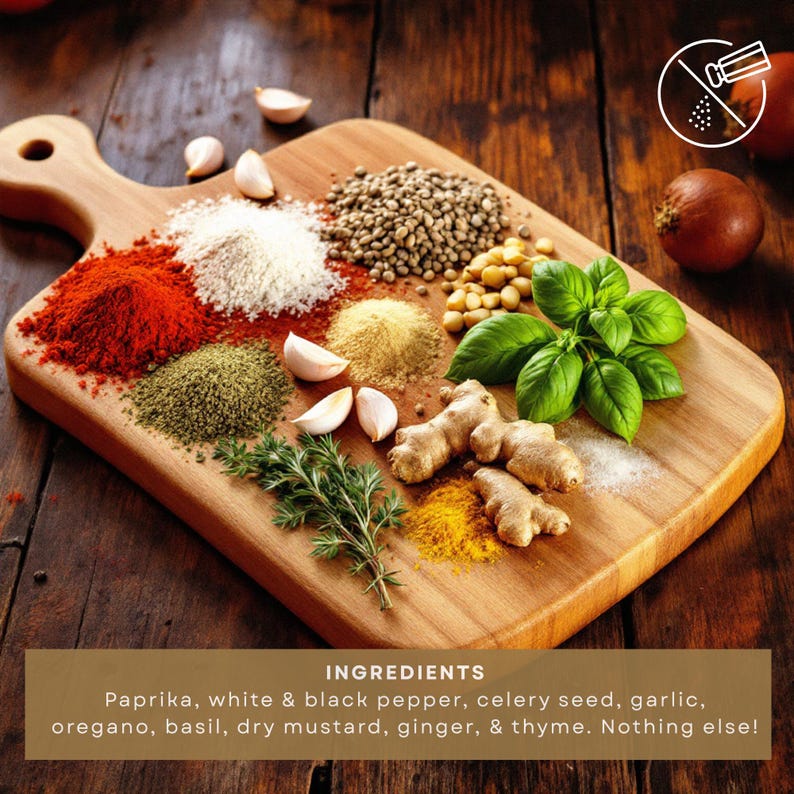 Kentucky Fried Chicken Seasoning Copycat - KFC Inspired Spice Blend, Low Sodium, Heart Healthy, Great Christmas Stocking Stuffer for Him image 6