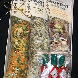 Comfort Mixes Gift Set, Gift Set, Soup Mix, Soup Seasoning, Vegetarian, Soup Herb, Soup Spice, Slow Cooker, Vegetarian, Valentines, No Salt image 1