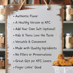 Kentucky Fried Chicken Seasoning Copycat - KFC Inspired Spice Blend, Low Sodium, Heart Healthy, Great Christmas Stocking Stuffer for Him image 7