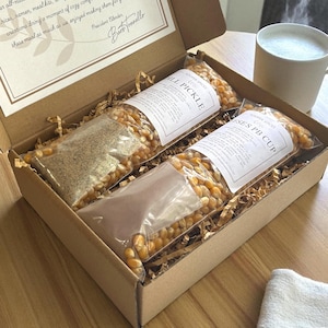 Popcorn and Seasoning Gift Set, Choose Any 2 Flavors, 35 Gourmet Varieties to Pick, Custom Foodie Gift Box, Family Movie Night Snack Kit