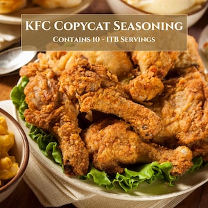 Kentucky Fried Chicken Seasoning Copycat - KFC Inspired Spice Blend, Low Sodium, Heart Healthy, Great Christmas Stocking Stuffer for Him image 3