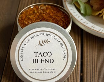 Miscela di spezie per tacos completamente naturale, miscela di spezie messicane autentiche gourmet, condimento vegano per burrito e fajita senza glutine, cena facile in famiglia