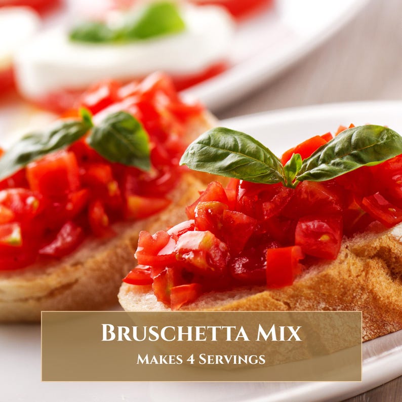 Gourmet Bruschetta Mix, Authentic Italian Seasoning Blend, All Natural Herb Mix for Bread Dipping Oil, Italian Foodie Gift for Vegan Cooks image 2
