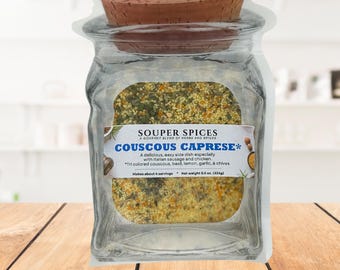 Couscous Caprese | Schnell und einfach, gesunde Mahlzeit, Mittagessen oder einfaches Abendessen, kein Natrium