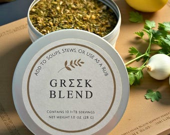 Griechische Kräutermischung | Gourmet-Gewürz für mediterrane Gerichte, Suppen und Salate