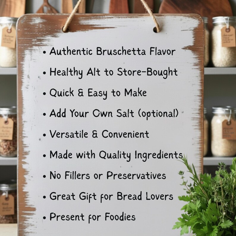 Gourmet Bruschetta Mix, Authentic Italian Seasoning Blend, All Natural Herb Mix for Bread Dipping Oil, Italian Foodie Gift for Vegan Cooks image 8