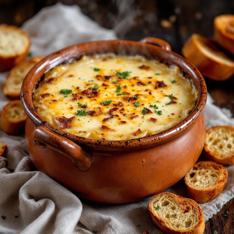 Homemade French Onion Soup Mix, Easy Low Sodium Gluten Free Comfort Food, Healthy Weeknight Dinner, Quick Prep Gift for Soup Lovers, GF image 2