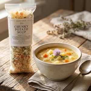 Homemade Chunky Potato Soup Mix, Healthy Easy Family Dinner, Comfort Food Meal Prep, Quick Stovetop Meal, Great Gift Idea, Gluten Free Food