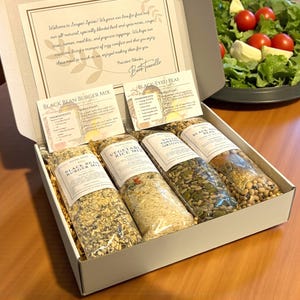 Vegan Plant-Based Meals Gift Set, Healthy Easy Quick Dinner Kit, Gluten-Free Low Sodium Food Box, Gourmet All-Natural Meal Prep