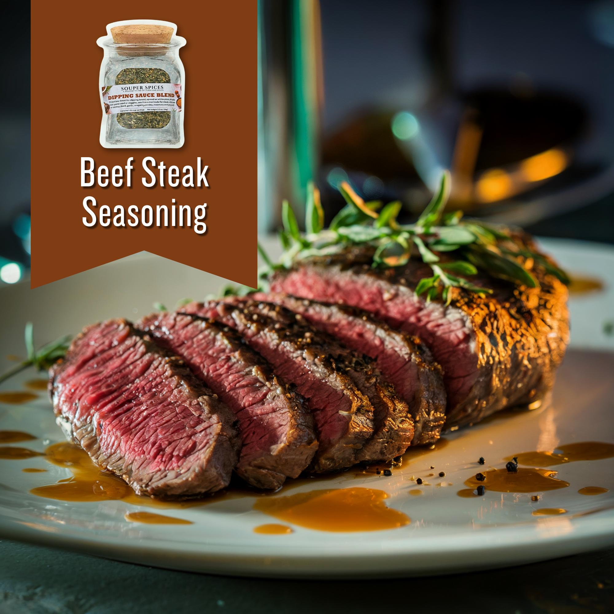 Beef Steak Seasoning | Brisket & Steak Rub, Gluten Free Low Sodium, Perfect for Soups, Stews and Gravy