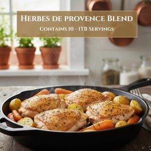 Herbes de Provence | Gourmet Culinary Lavender Savory Blend, Gluten Free, Low Sodium French Herb Mix for Cooking image 5