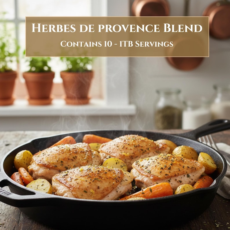 Herbes de Provence | Gourmet Culinary Lavender Savory Blend, Gluten Free, Low Sodium French Herb Mix for Cooking image 5