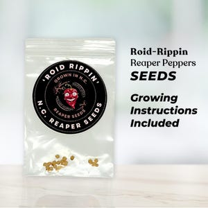 Carolina Reaper Seeds | 15 Premium Hot Pepper Seeds for Planting, Perfect for Spicy Garden Enthusiasts & Cooking