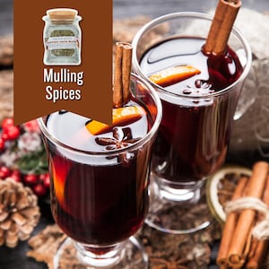 Especiarias para Queimar | Kit de Receitas de Vinho Quente e Sidra, Perfeito para Celebrações de Gluhwein, Wassail, Ação de Graças e Natal
