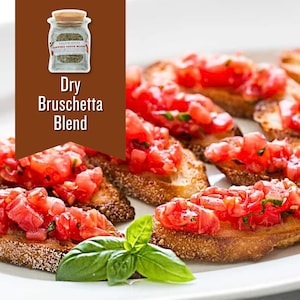 Mélange de bruschettas | Un cadeau pour gourmets italiens : une entrée rapide et facile, des amuse-gueules faibles en sodium pour les fêtes, un bon appétit