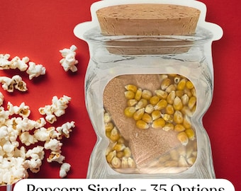Popcorn Seasoning Kit - 35 Gourmet Vegetarian Varieties, Low Sodium & Gluten Free Spices for Healthy Snacking