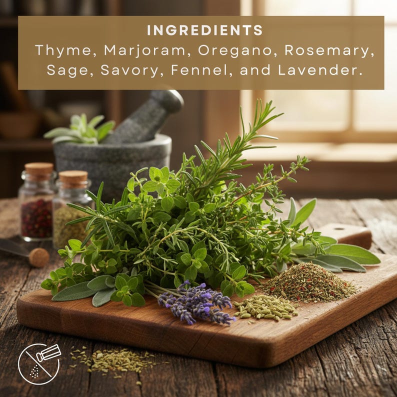 Herbes de Provence | Gourmet Culinary Lavender Savory Blend, Gluten Free, Low Sodium French Herb Mix for Cooking image 3