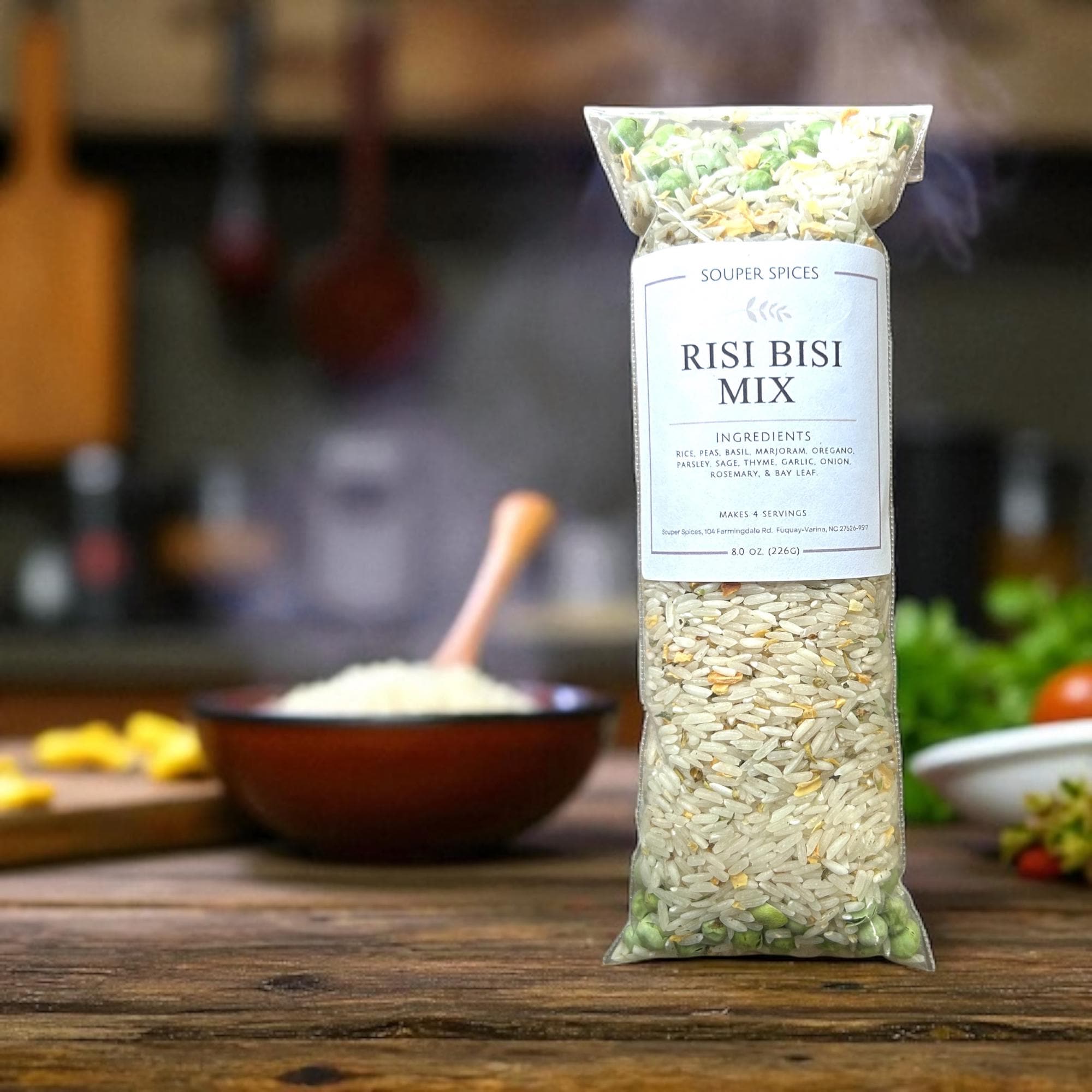 Risi Bisi Rice Mix, Italian Rice Meal, Gluten Free Low Sodium