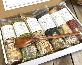 All-Natural Pantry Staple Crockpot Gift Set (6), Homemade Healthy Easy Meals, Low-Sodium Comfort Food Care Package, Gift for Busy Family
