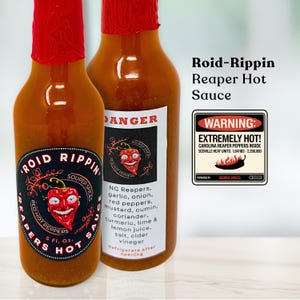 Carolina Reaper Pepper Hot Sauce | Spicy Gourmet Sauce, Fiery Flavor, Perfect Gift for Heat Lovers & Foodies