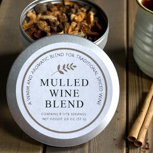 Gourmet Mulled Wine Spices – Aromatic Holiday Mix for Red Wine & Cider – Cozy Christmas Hostess Gift