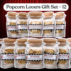 The Ultimate Gourmet Popcorn Gift Set | 12 Unique Flavors for Family Movie Night, Perfect Foodie Gift for Families and Friends