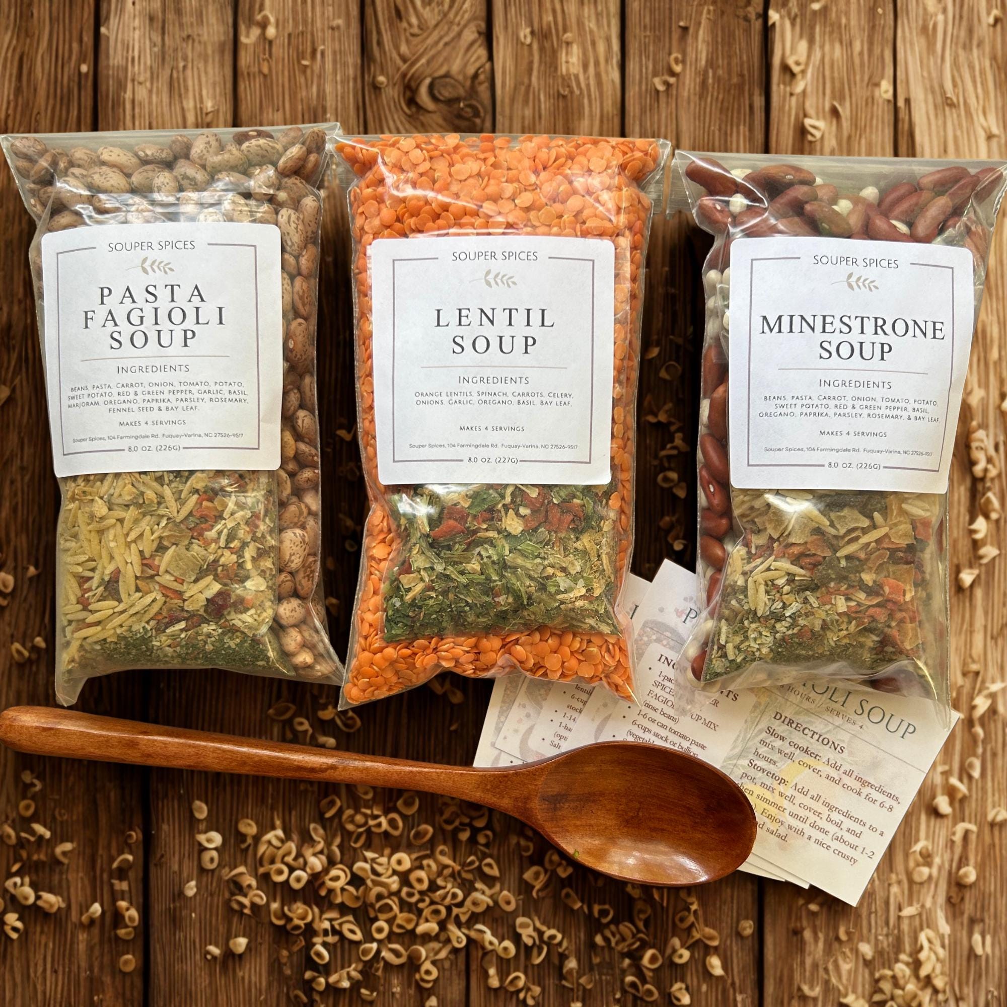 Crockpot Soup Gift Basket - Each Soup Serves 4+, Gourmet Food Gift…