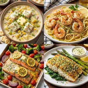 Gourmet Seafood Herb Blend | Salt-Free Lemon, Dill, Basil Seasoning image 2