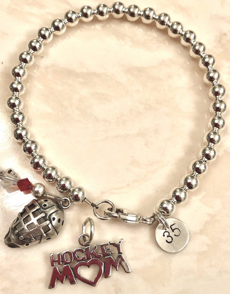 hockey mom bracelet
