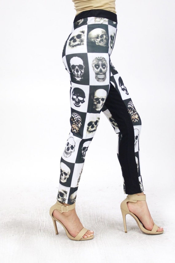 White SKULL Leggings Super Comfy 