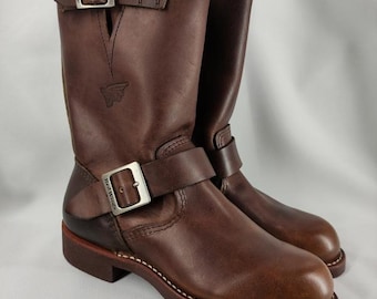 Red Wing Boots Engineer Boots Leather 2268 PT91 Black Size 6D