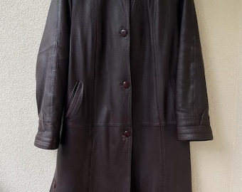 Valentino Leather Raincoat Trench Coat Vintage