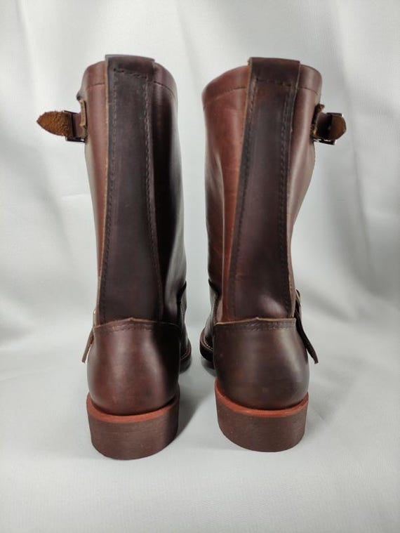 Vintage Red Wing 2991 Engineer Boots Brown Leather Size US 6 EU 37