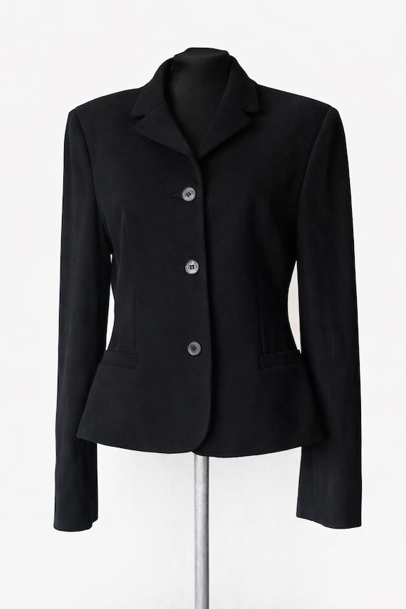 Versace Jeans Couture, Vintage Versace Jeans Couture Black Blazer 90s size M