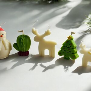 Peppermint wax candles