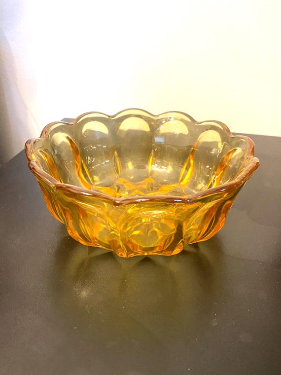 Amber Glass Bowl