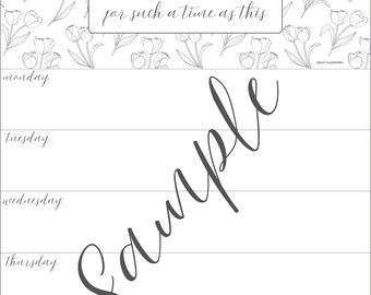 für eine Zeit wie diese | Montag-Sonntag Kalender