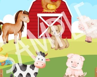 Druckbare Bauernhoftiere lustige Aktivität für Kinder, Bauernhof Matching Aktivität, Tiere Spiele, Kleinkind Matching Aktivität, Vorschulkinder