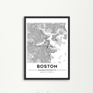 Boston MA Map Print, City Map Print, City Map Art, Boston Map Print, Map Print, City Maps, Digital Map Print, Map Art, Minimalist Map