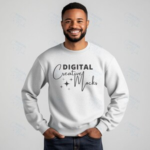Maqueta de sudadera con cuello redondo Gildan 18000 Sport Grey Maqueta de sudadera con cuello redondo Gildan Sport Grey Color 18000 Maqueta de suéter de alta calidad - DCMSL0441