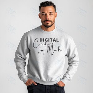 Maqueta de sudadera con cuello redondo Gildan 18000 Sport Grey Maqueta de sudadera con cuello redondo Gildan Sport Grey Color 18000 Maqueta de suéter de alta calidad - DCMSL0443