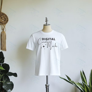 Bella Canvas 3001 Manequim Mockup Camisa Branca Mockup BC 3001 Camiseta Mockup Download Digital Bella Canvas Mockup - DCMSL0491